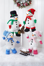 Load image into Gallery viewer, King Cole Christmas Knitting Pattern for Small &amp; Large Snowmen 9182