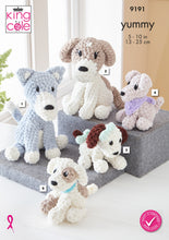 Load image into Gallery viewer, King Cole Crochet Pattern for Stuffed Dog Toys (9191)