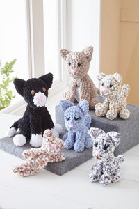 King Cole Crochet Pattern for Stuffed Cat Toys (9192)