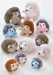 King Cole Knitting Pattern for Velveteen Hedgehog Toys (9209)
