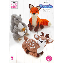 Load image into Gallery viewer, King Cole Knitting Pattern 9212 Woodland Wildlife Animals