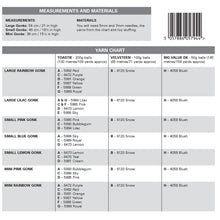 Load image into Gallery viewer, King Cole Knitting Pattern 9213 Colourful Gonk Toys