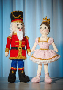 King Cole Knitting Pattern Nut Cracker & Princess Dolls (9214)