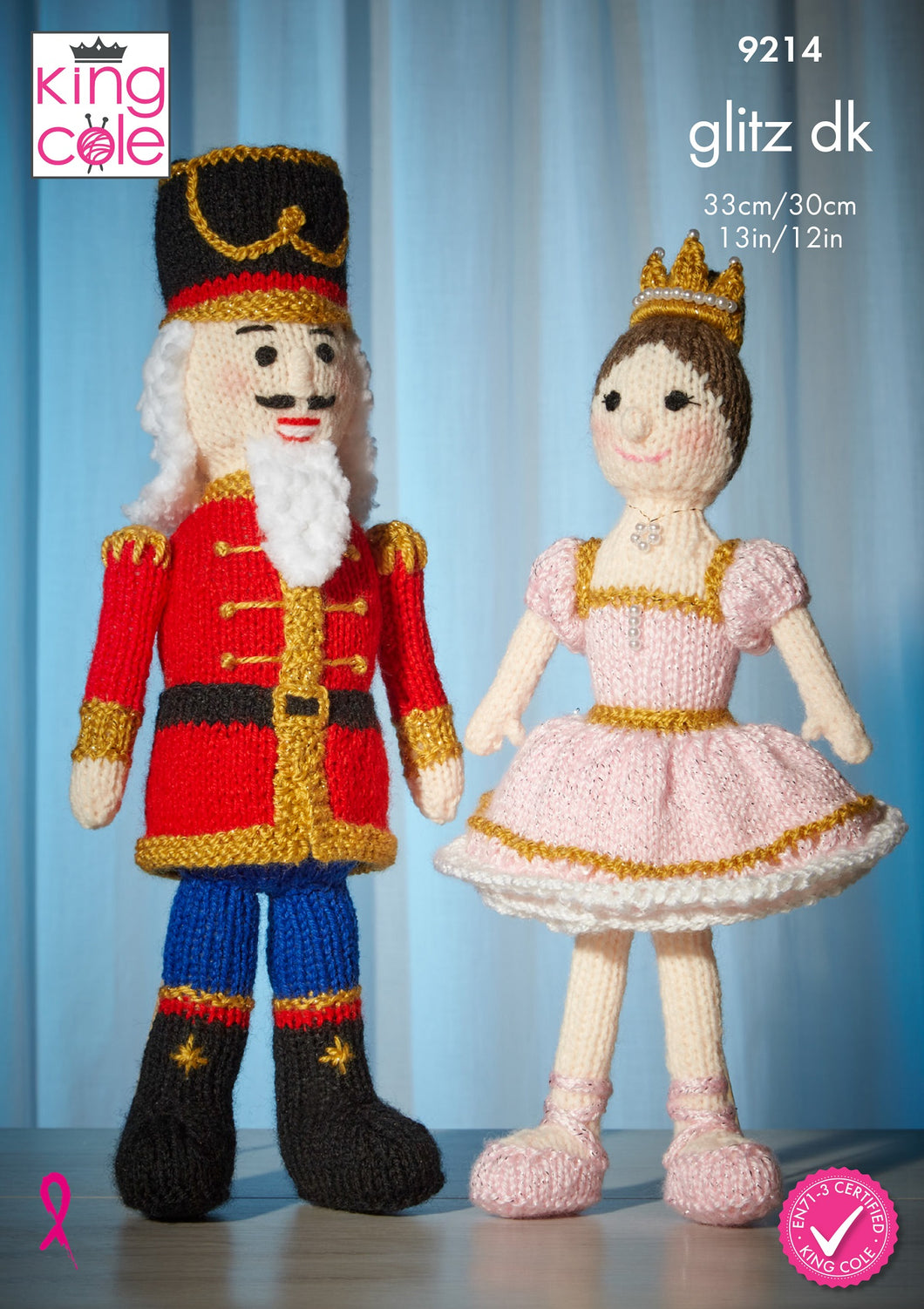 King Cole Knitting Pattern Nut Cracker & Princess Dolls (9214)