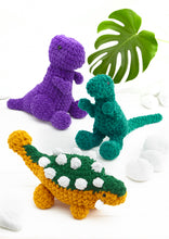 Load image into Gallery viewer, King Cole 9222 Crochet Pattern for Dinosaur Stuffed Toys