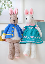 Load image into Gallery viewer, King Cole 9226 Truffle Knitting Pattern Boy &amp; Girl Bunny Rabbits