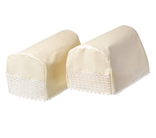 Load image into Gallery viewer, Cotton Arm Caps or Chair Back with Lace Trim (Cream)