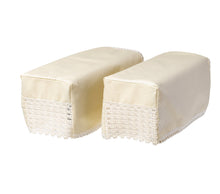 Load image into Gallery viewer, Cotton Arm Caps or Chair Back with Lace Trim (Cream)