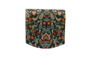 Flowers and Birds Round Arm Caps or Chair Backs (Various Colours)