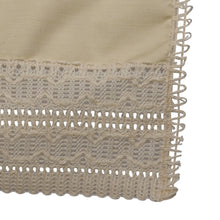Load image into Gallery viewer, Arm Cap Pair &amp; Chair Back or Settee Back Set with Wavy Lace Trim (Cream)