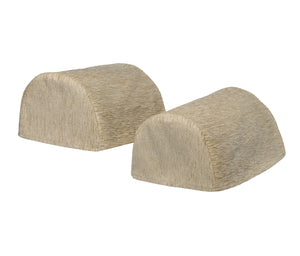 Plain Soft Touch Chenille Round Arm Caps or Chair Backs (Natural)