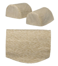 Load image into Gallery viewer, Plain Soft Touch Chenille Round Arm Caps or Chair Backs (Natural)