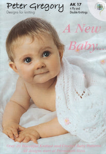 Peter Gregory A New Baby Knitting & Crochet Booklet DK Outfits AK17