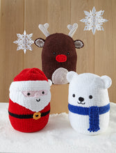 Load image into Gallery viewer, King Cole Christmas Crochet Book 9 Festive Gonk Character Toy Decorations