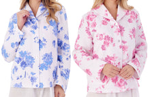 Load image into Gallery viewer, Slenderella Ladies Bold Floral Mock Quilt Bed Jacket (2 Colours)