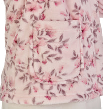 Load image into Gallery viewer, Slenderella Ladies Floral Flannel Fleece Button Up Bed Jacket