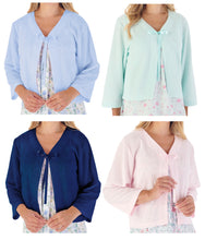 Load image into Gallery viewer, Slenderella Waffle Knit Ribbon Tie Bed Jacket (4 Colours)