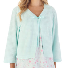 Load image into Gallery viewer, Slenderella Waffle Knit Ribbon Tie Bed Jacket (4 Colours)
