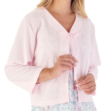 Load image into Gallery viewer, Slenderella Waffle Knit Ribbon Tie Bed Jacket (4 Colours)