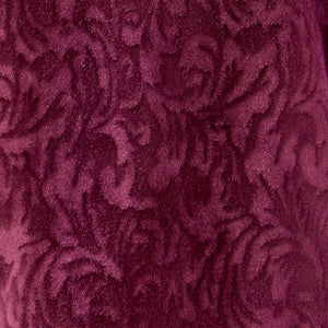 Slenderella Ladies Patterned Fleece & Faux Fur Collar Bed Jacket (3 Colours)