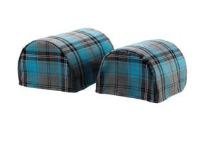 Tartan Pair of Arm Caps or Chair Back (5 Colours)