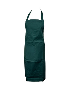 Plain Full Bib Apron with Rounded Pocket (4 Colours)