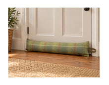Load image into Gallery viewer, Green Blue &amp; Red Check Wool Draught Excluder 3ft