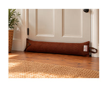 Load image into Gallery viewer, Harris Tweed Draught Excluder with Leather Detail