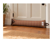 Load image into Gallery viewer, Harris Tweed Draught Excluder with Leather Detail