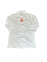Load image into Gallery viewer, Embroidered Cupcake Bakers Chefs Jacket Extra Small 34”