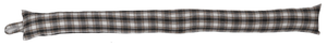 Poly Wool Check Fabric Draught Excluder (3 Colours)