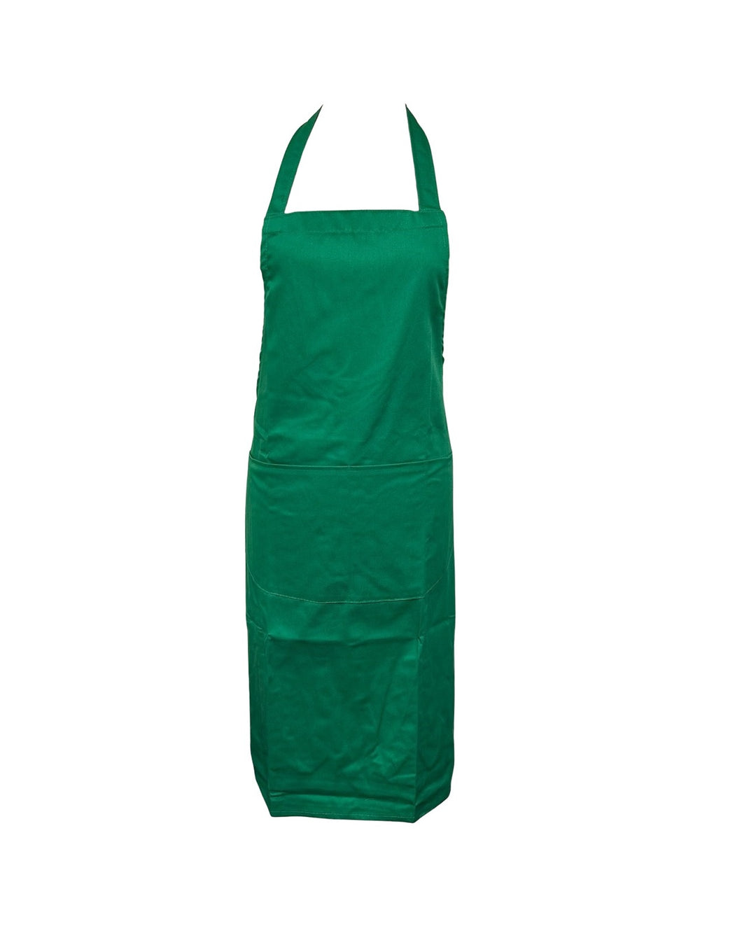 Plain Full Bib Apron with Rounded Pocket (4 Colours)