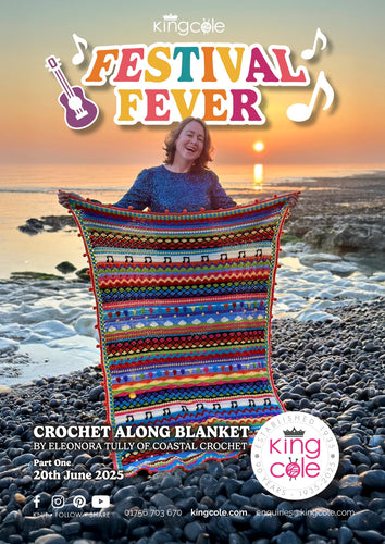 Festival Fever (CAL) Crochet-Along King Cole Big Value DK Yarn & Hook Pack