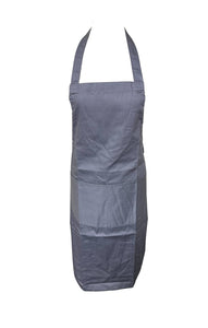 Plain Full Bib Apron with Rounded Pocket (4 Colours)