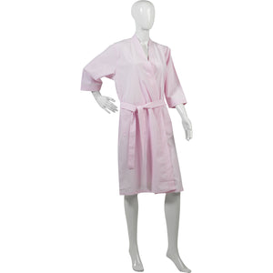 Slenderella Ladies Lightweight 100% Cotton Striped Dressing Gown Pink Mill Outlets Slenderella Ladies Lightweight 100% Cotton Striped Dressing Gown Pink Mill Outlets