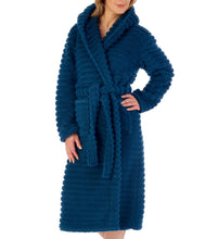 Load image into Gallery viewer, Slenderella Ladies Teddy Fleece Hooded Dressing Gown (3 Colours)