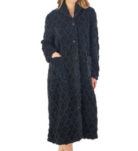 Load image into Gallery viewer, Slenderella Ladies Honeycomb Fleece Button Dressing Gown (2 Colours)