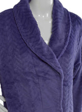 Load image into Gallery viewer, Slenderella Ladies Luxury Zig Zag Fleece Dressing Gown (3 Colours)