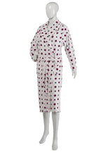 Load image into Gallery viewer, Slenderella Ladies Luxurious Star Print Soft Fleece Dressing Gown (Cream or Purple)