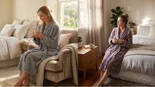 Load image into Gallery viewer, Slenderella Ladies Super Soft Charcoal Fleck Dressing Gown (2 Colours)