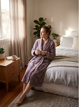 Load image into Gallery viewer, Slenderella Ladies Super Soft Charcoal Fleck Dressing Gown (2 Colours)