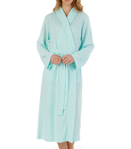 Slenderella Ladies Lightweight Waffle Robe with Shawl Collar (6 Colours)