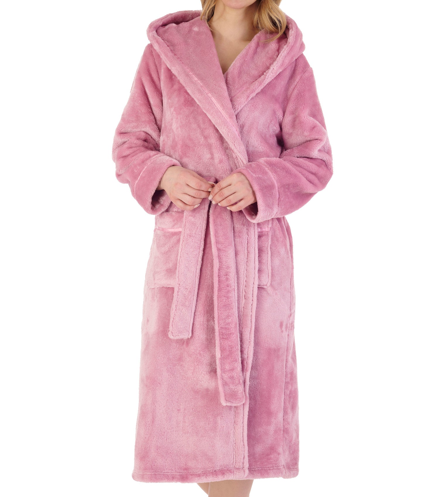 Hot Pink Hooded Royalty Robe, Super Soft Plush Fleece Spa Robe, Housecoat,  Luxury Designer Robe, Gift Idea, Bathrobe - Etsy