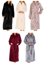 Load image into Gallery viewer, Slenderella Luxury Flannel Fleece Shawl Collar Dressing Gown (5 Colours)