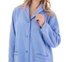 Load image into Gallery viewer, Slenderella Anti Pill Polar Fleece Button Up Dressing Gown (3 Colours)