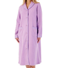 Load image into Gallery viewer, Slenderella Anti Pill Polar Fleece Button Up Dressing Gown (3 Colours)