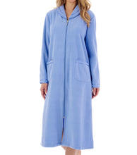 Load image into Gallery viewer, Slenderella Anti Pill Polar Fleece Zip Up Dressing Gown (4 Colours)
