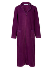 Load image into Gallery viewer, Slenderella Anti Pill Polar Fleece Zip Up Dressing Gown (4 Colours)