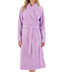 Slenderella Anti Pill Polar Fleece Shawl Collar Dressing Gown (4 Colours)