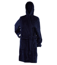 Load image into Gallery viewer, Slenderella Ladies Hooded Waffle Fleece Dressing Gown (4 Colours)